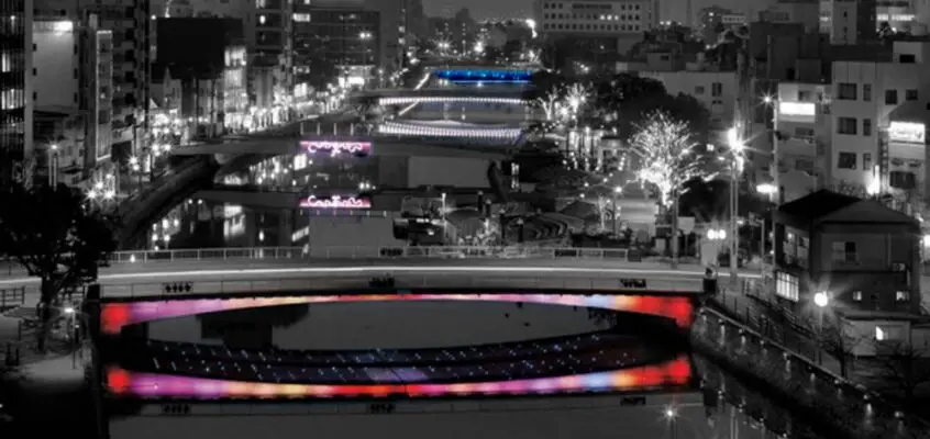 Indigo Waterfall Tokushima LED Art Festival, Japan