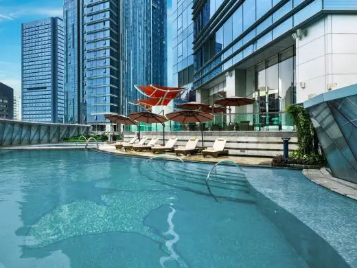 St. Regis Chengdu, China, by Aedas, Outdoor swimming pool