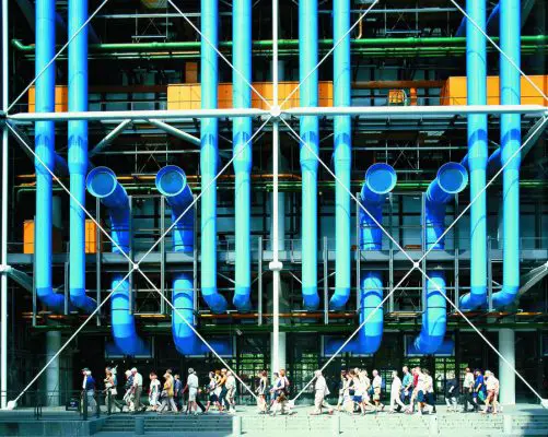Centre Pompidou Paris building pipes