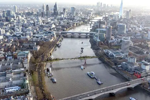 London Garden Bridge across the River Thames
