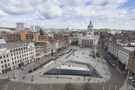 Old Market Square Nottingham view