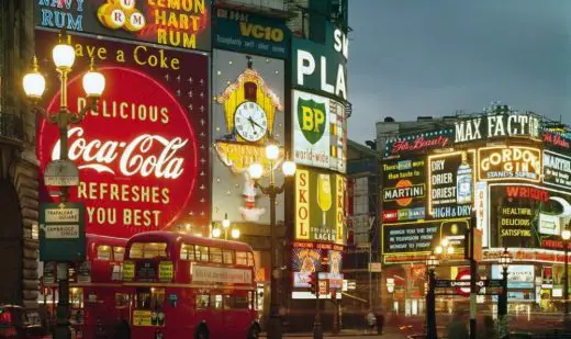 Piccadilly Lights London from the past