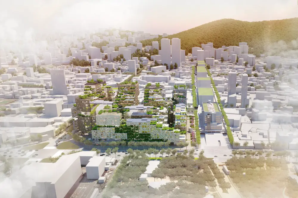 Sewoon District #4 area in Seoul design by KCAP