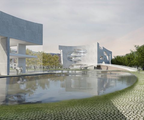 Cultural and Health Center in Shanghai by Steven Holl Architects