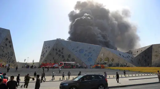 Sheikh Jaber Al-Ahmad Cultural Center in Kuwait Building Fire