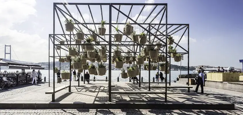 Sky Garden in Istanbul Ortaköy Square
