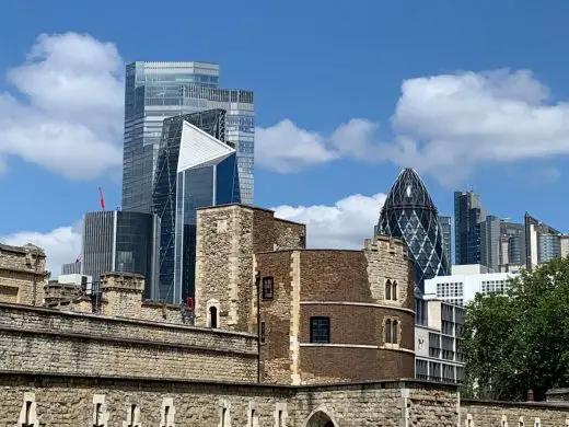 Tower of London city buildings