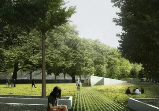 National Holocaust Memorial design by heneghan peng architects with Bruce Mau Design