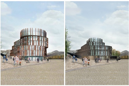 Calton Hill Hotel by Hoskins Architects old and new