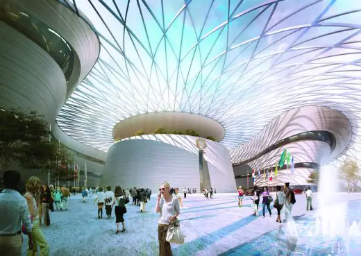 Astana Expo City Kazakhstan design by Adrian Smith + Gordon Gill Architecture