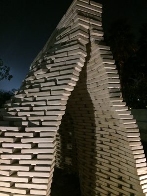 Al Shaheed Park brick pavilion