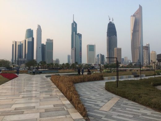 Kuwait City skyscraper buildings