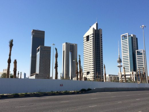 Kuwait City skyscraper buildings