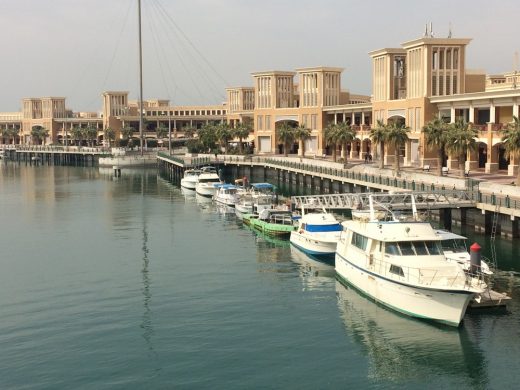 Souk Sharq buildings and boats