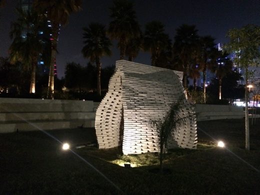 Al Shaheed Park brick pavilion
