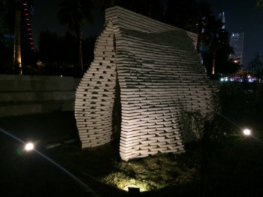 Al Shaheed Park brick pavilion