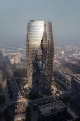 Leeza SOHO building design by Zaha Hadid Architects