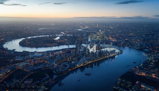 Peninsula Place in Greenwich by architect Santiago Calatrava