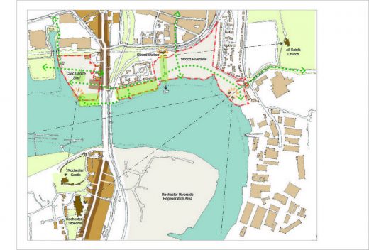 Strood Riverside Masterplan proposal by IBI Group