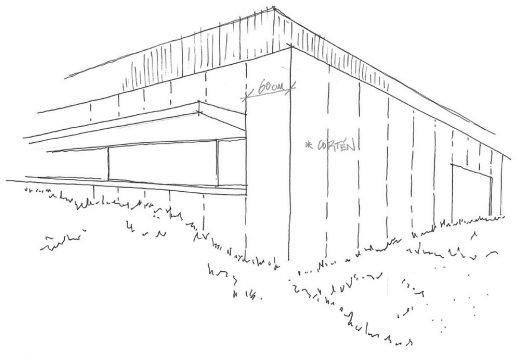 Ampliación de edificio modernista para aulario en Sada