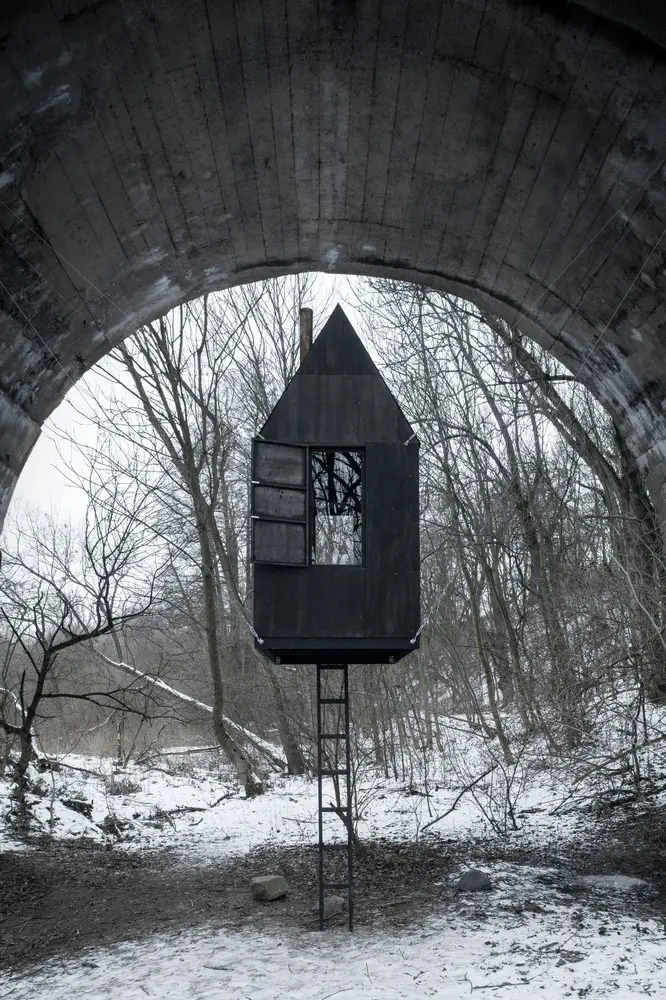 Black Flying House