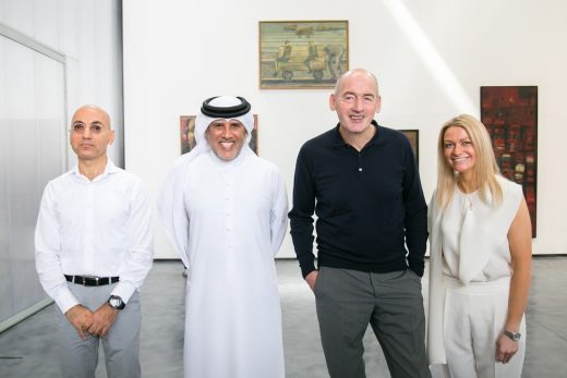 Concrete opening_press conference 15 March 2017 Iyad Alsaka, Rem Koolhaas, Vilma Jurkute, Abdelmonem Bin Eisa Alserkal