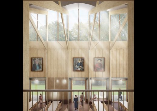 Homerton College Cambridge Competition design by Feilden Fowles architects