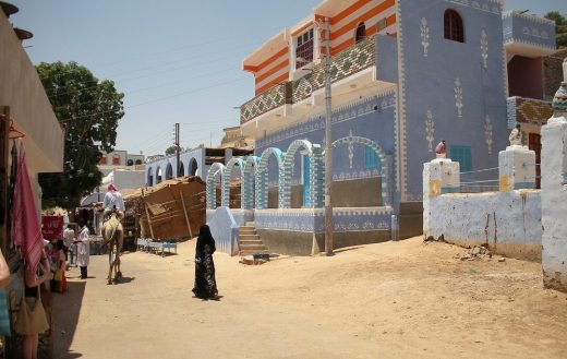 Nubian Village architecture in Egypt