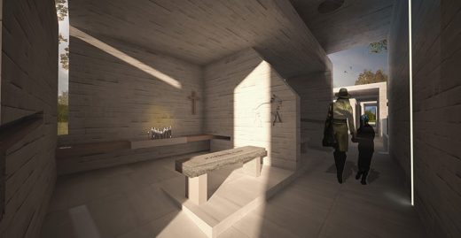 Sandy Hook Permanent Memorial Commission competition entry interior by Collaborative Architecture