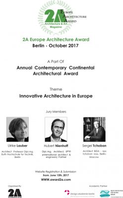 2A Continental Architectural Award Berlin, 2017