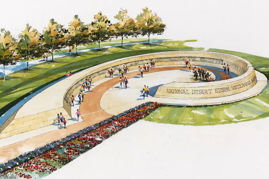 National Desert Storm Veterans War Memorial Design