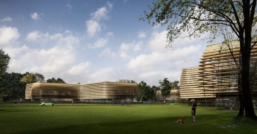 Forest Green Technology Hub at Eco Park by Zaha Hadid Architects