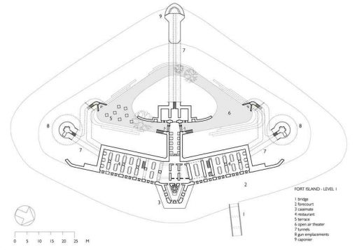 Fort Hoofddorp Netherlands Open Air Theatre plan