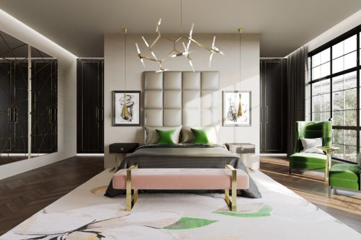 Mayfair bedroom by Jo Hamilton interior designer | www.e-architect.com