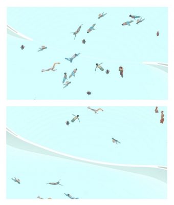 Korean DMZ Bathhouse Competition Water Whirl