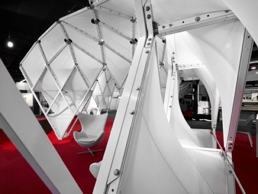 Living in Space' shelter for Techtextil in Frankfurt | www.e-architect.com