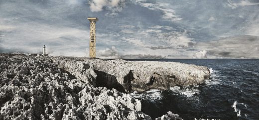 The lost column, Penisola della Maddalena - Sicilian architecture design