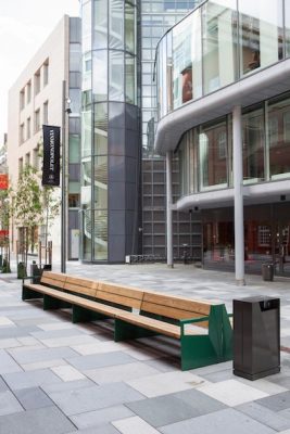 Vestre Oslo bench design at Milan Furniture fair 2017