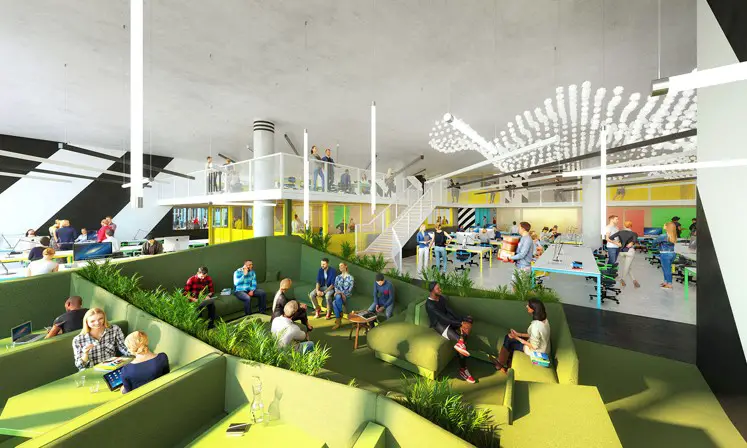Co-working space at Huckletree West, White City