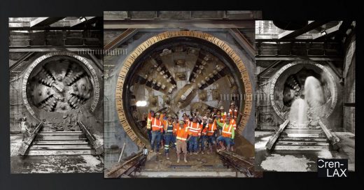 Crenshaw-LAX Metro construction corridor