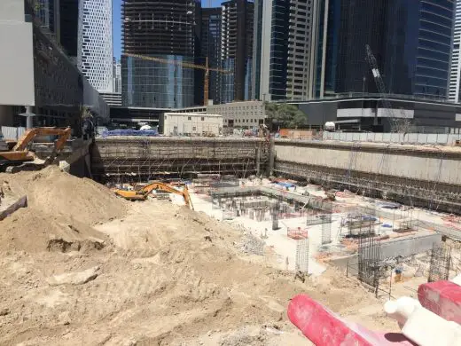 Dubai construction site at Business Bay