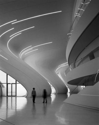 Heydar Aliyev Centre Building interior by Zaha Hadid | www.e-architect.com