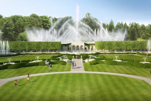 Longwood Gardens' Main Fountain Garden by Beyer Blinder Belle
