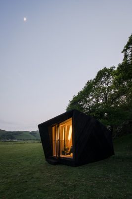 Pop-up Hotel Cabin at Castell y Bere in Wales