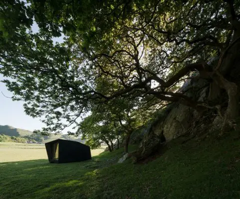 Pop-up Hotel Cabin at Castell y Bere in Wales