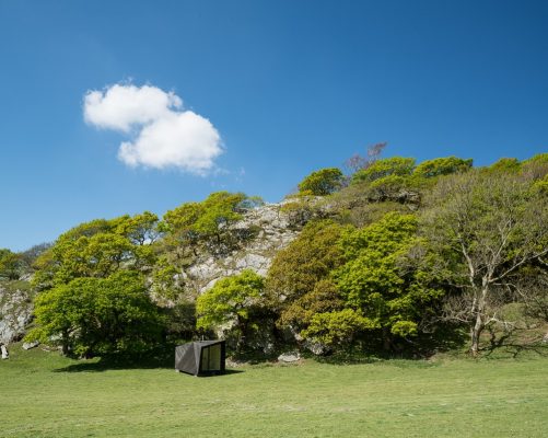 Arthur’s Cave Pop-up Hotel Cabin at Castell y Bere | www.e-architect.com