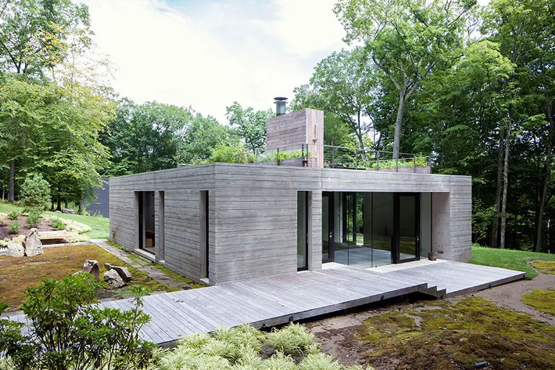 Square House in Stone Ridge, Catskills, NY | www.e-architect.com