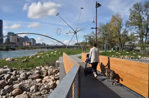 St Patrick’s Island Bridge Calgary | www.e-architect.com