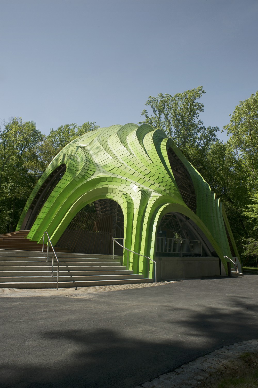 Stage in Symphony Woods, Maryland
