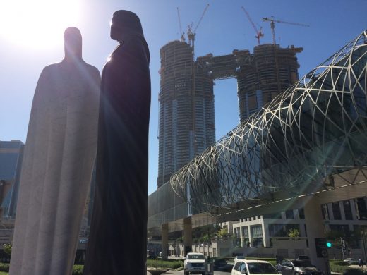 Together sculpture, Downtown Dubai